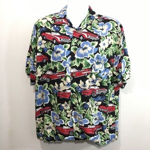 Reyn Spooner Red ‘Chevy Floral’ Hawaiian Shirt